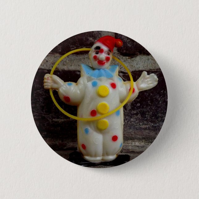Macaron Rond 5 Cm Clown (Devant)