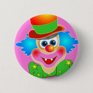 Macaron Rond 5 Cm Clown