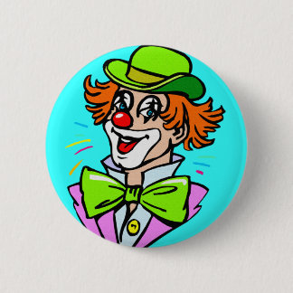 MACARON ROND 5 CM CLOWN AVEC LE BOUTON DE CASQUETTE