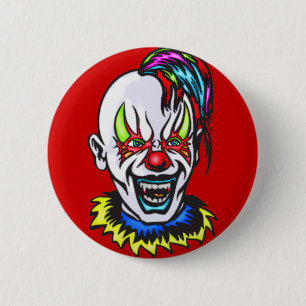 Macaron Rond 5 Cm Clown de mal de vampire