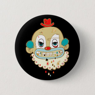 Macaron Rond 5 Cm Clown déplaisant