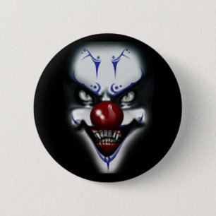 Macaron Rond 5 Cm Clown effrayant