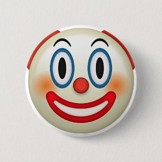 Macaron Rond 5 Cm Clown fou Emoji