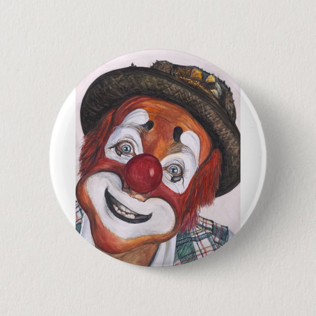 Macaron Rond 5 Cm Clown Jonathan Freddies (Devant)