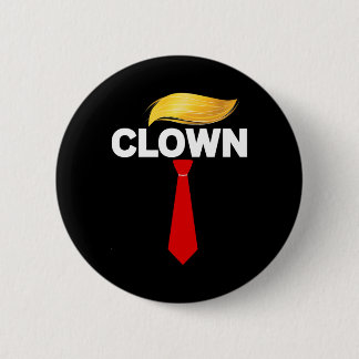 Macaron Rond 5 Cm Clown Trump Funny Sarcastic Anti-trump Subtle Tee 