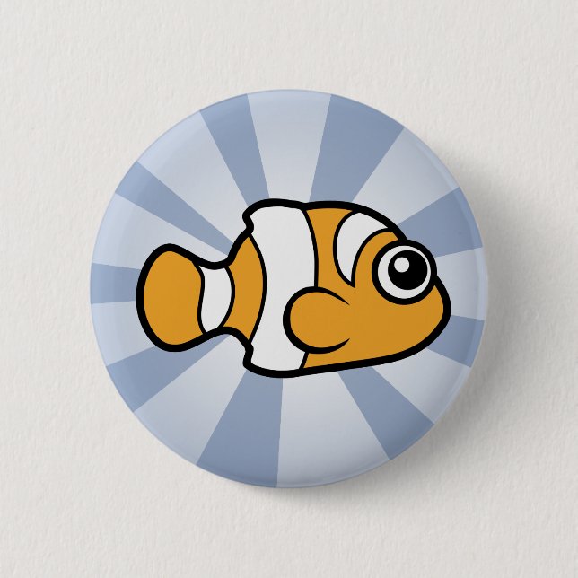 Macaron Rond 5 Cm Clownfish mignon (Devant)