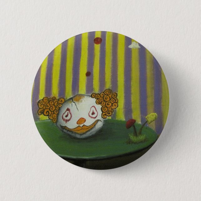 Macaron Rond 5 Cm Clownhead dans Mushroomland (Devant)