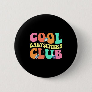 Macaron Rond 5 Cm Club de baby-sitting Cool - Baby-sitter de design