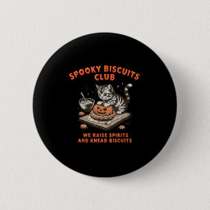 Macaron Rond 5 Cm Club de biscuits effrayants Chat Halloween Cuisine