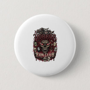 Macaron Rond 5 Cm Club de fans d'horreur Halloween Visage de démon C