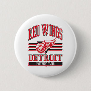 Macaron Rond 5 Cm Club de hockey sur glace des Red Wings de Détroit