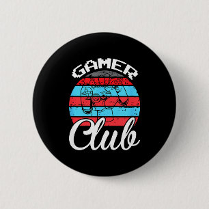 Macaron Rond 5 Cm Club de Joueurs Citations Drôles de Jeux Cadeau Po