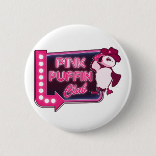 Macaron Rond 5 Cm Club de Puffin rose