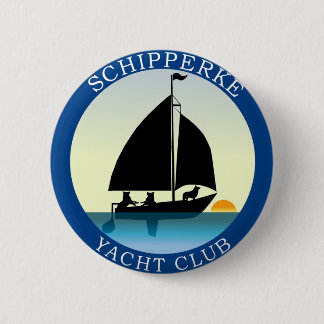 Macaron Rond 5 Cm Club de yacht de Schipperke