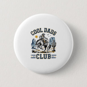Macaron Rond 5 Cm Club des papas cools Design de chemise Western Cow