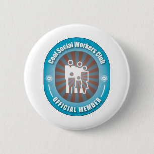 Macaron Rond 5 Cm Club frais d'assistants sociaux