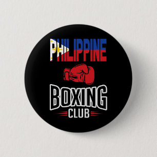 Macaron Rond 5 Cm Club philippin de boxe drapeau