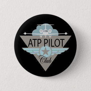 Macaron Rond 5 Cm Club pilote d'ATF