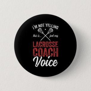 Macaron Rond 5 Cm Coaching autocar de crosse Lacrosse Player Quot