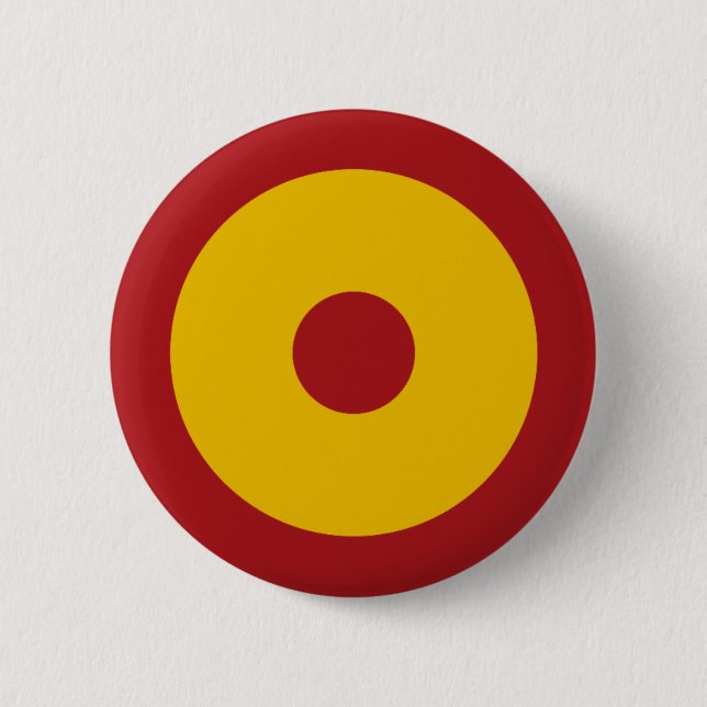Macaron Rond 5 Cm Cocarde espagnole, Spanish roundel (Devant)