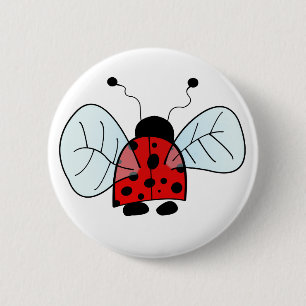 Macaron Rond 5 Cm coccinelle