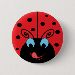 Macaron Rond 5 Cm Coccinelle
