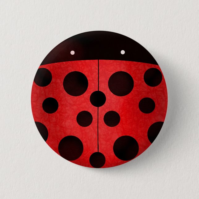 Macaron Rond 5 Cm Coccinelle de Ladybird - boutons d'insigne de (Devant)