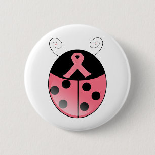 Macaron Rond 5 Cm Coccinelle rose