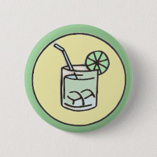 Macaron Rond 5 Cm cocktail brésilien de caipirinha
