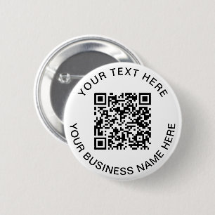 Macaron Rond 5 Cm Code QR promotionnel
