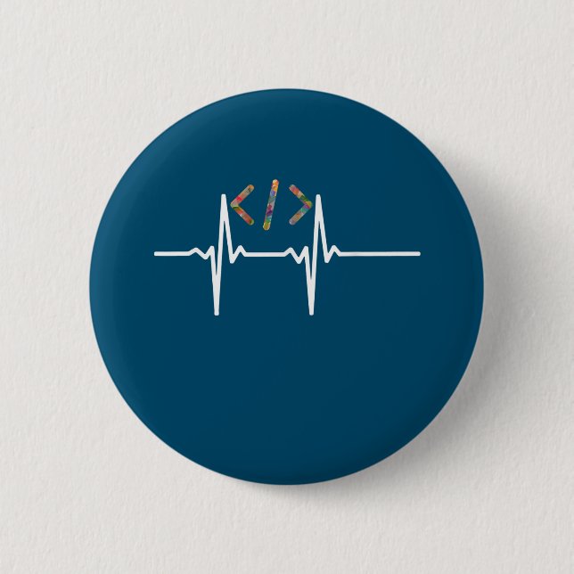 Macaron Rond 5 Cm Coders Funny | Codage du programmeur de logiciel i (Devant)