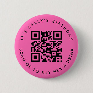 Macaron Rond 5 Cm Codes QR personnalisés Cash App Code Pin Anniversa