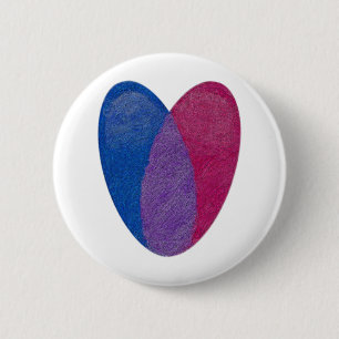 Macaron Rond 5 Cm Coeur bisexuel