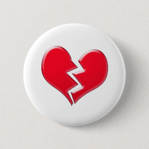 Macaron Rond 5 Cm Coeur brisé