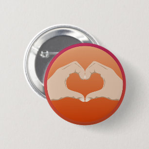 Macaron Rond 5 Cm Coeur d'amour