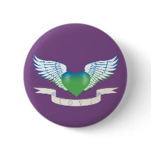 Coeur d'amour avec ailes