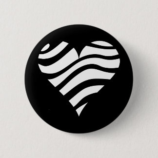 Macaron Rond 5 Cm Coeur de zèbre