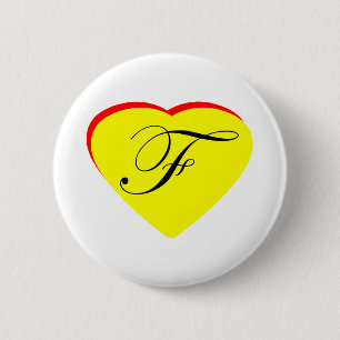 Macaron Rond 5 Cm Coeur Jaune Rouge F Faire-part de mariage Le MUSÉE