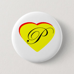 Macaron Rond 5 Cm Coeur Jaune Rouge P Faire-part de mariage Le MUSÉE