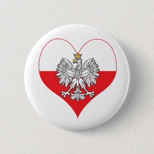 Macaron Rond 5 Cm Coeur polonais d'Eagle