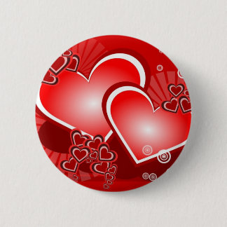 Macaron Rond 5 Cm Coeurs pour l'amour