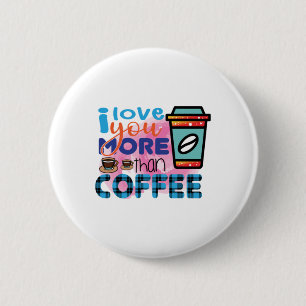 Macaron Rond 5 Cm Coffee Art I love You More Than Coffee