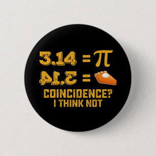 Macaron Rond 5 Cm Coïncidence Je Ne Pense Pas Pie Pi Day Maths