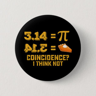 Macaron Rond 5 Cm Coïncidence Je ne pense pas Tarte Pi Day Maths