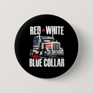 Macaron Rond 5 Cm Col Bleu Blanc Et Rouge Patriote Américain