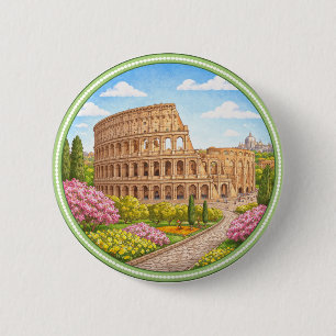 Macaron Rond 5 Cm Colisée de Rome