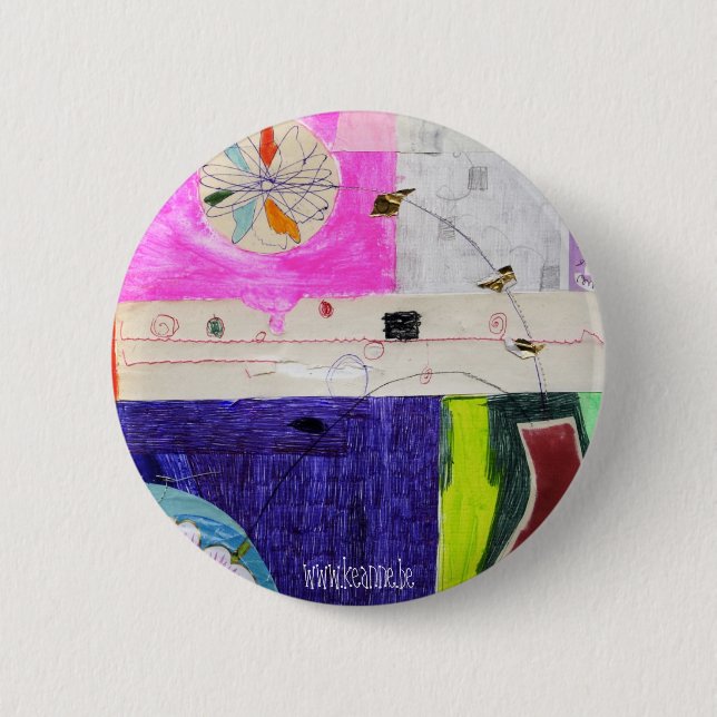Macaron Rond 5 Cm collage_flower_button (Devant)