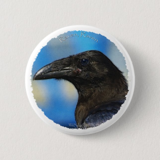 Macaron Rond 5 Cm Collection NOIR RAVEN (Devant)