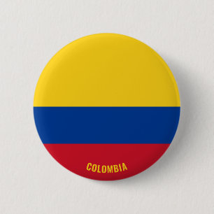 Macaron Rond 5 Cm Colombie Drapeau charmant patriotique