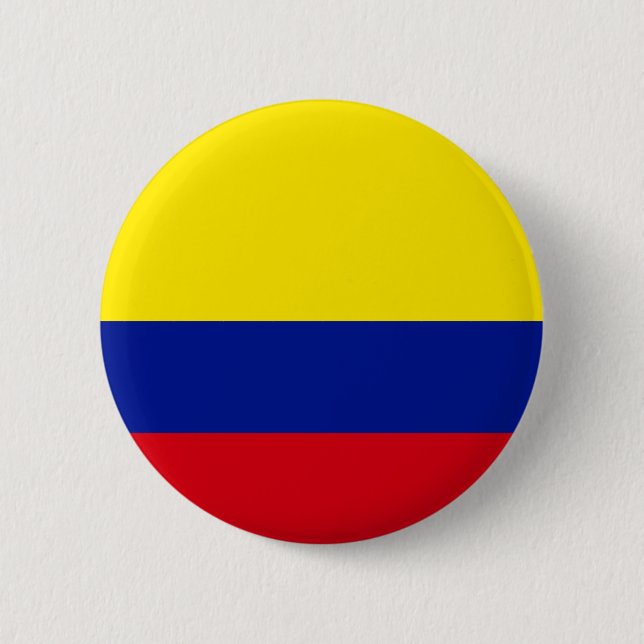 Macaron Rond 5 Cm Colombie Drapeau de haute qualité (Devant)